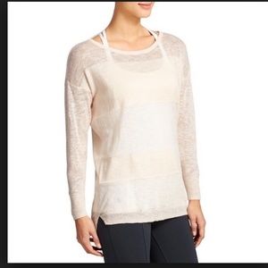 Athleta Buena Vista Sandy White Knit Tunic